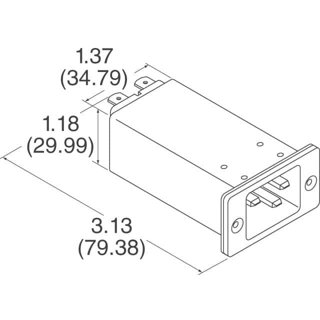 20EEJ1 TE Connectivity Corcom Filters  Moduli di ingresso alimentazione (PEM)